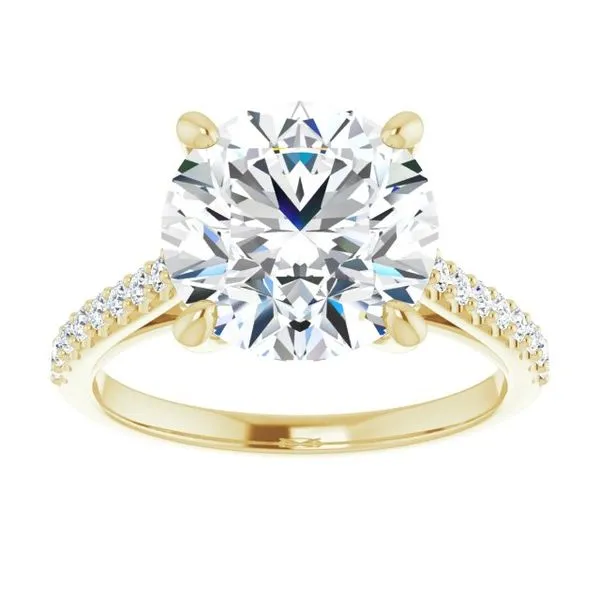 Accented Infinity-Inspired Engagement Ring Image 3 Jimmy Smith Jewelers Decatur, AL