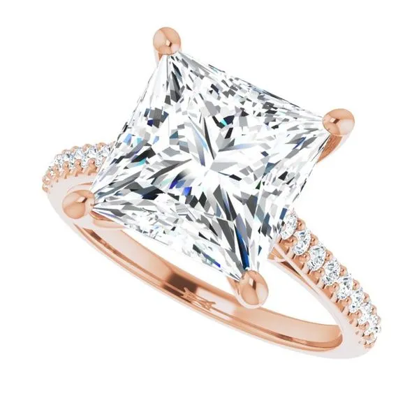 Accented Infinity-Inspired Engagement Ring Image 5 Paul James Jewelers Angels Camp, CA