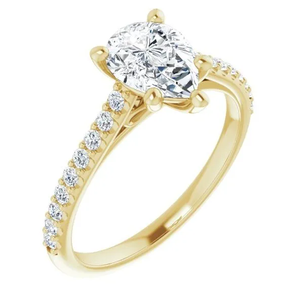 Accented Infinity-Inspired Engagement Ring The Jewelry Source El Segundo, CA