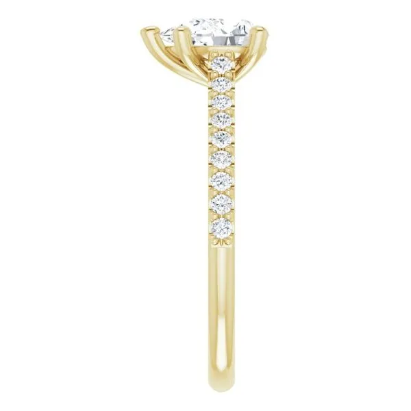 Accented Infinity-Inspired Engagement Ring Image 4 Raleigh Diamond Fine Jewelry Raleigh, NC