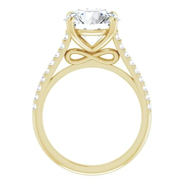 Accented Infinity-Inspired Engagement Ring Image 2 Futer Bros Jewelers York, PA