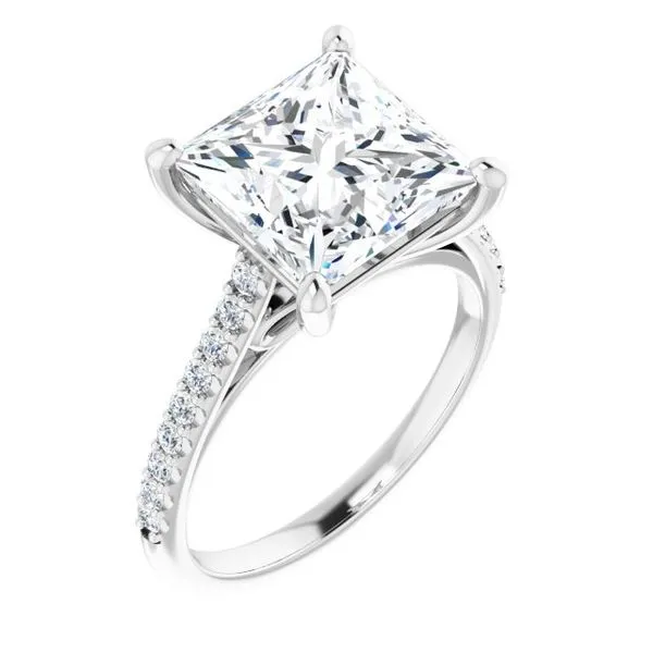 Accented Infinity-Inspired Engagement Ring Mark Jewellers La Crosse, WI