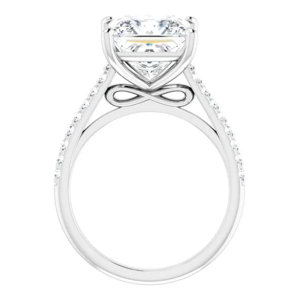 Accented Infinity-Inspired Engagement Ring Image 2 Raleigh Diamond Fine Jewelry Raleigh, NC