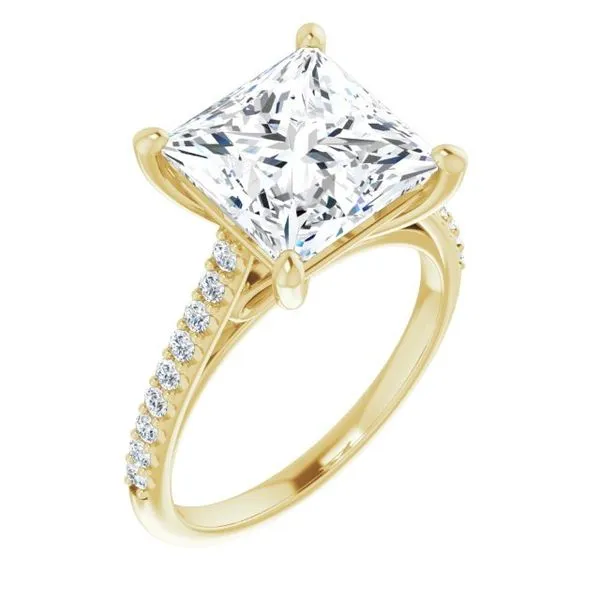 Accented Infinity-Inspired Engagement Ring The Jewelry Source El Segundo, CA