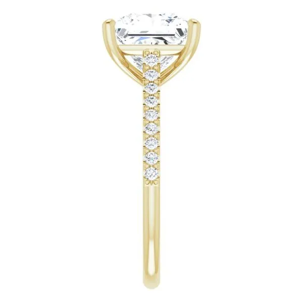 Accented Infinity-Inspired Engagement Ring Image 4 Austin's Fine Diamonds & Jewelry Lyndhurst, NJ