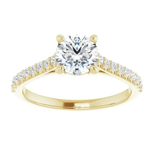 Accented Infinity-Inspired Engagement Ring Image 3 Paul James Jewelers Angels Camp, CA
