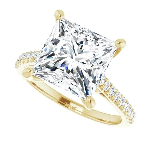 Accented Infinity-Inspired Engagement Ring Image 5 Don's Jewelry & Design Washington, IA