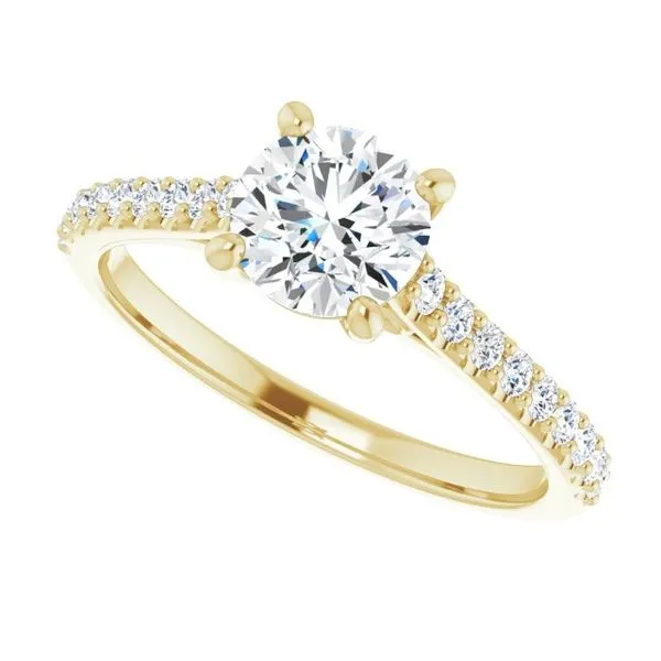 Accented Infinity-Inspired Engagement Ring Image 5 Clater Jewelers Louisville, KY