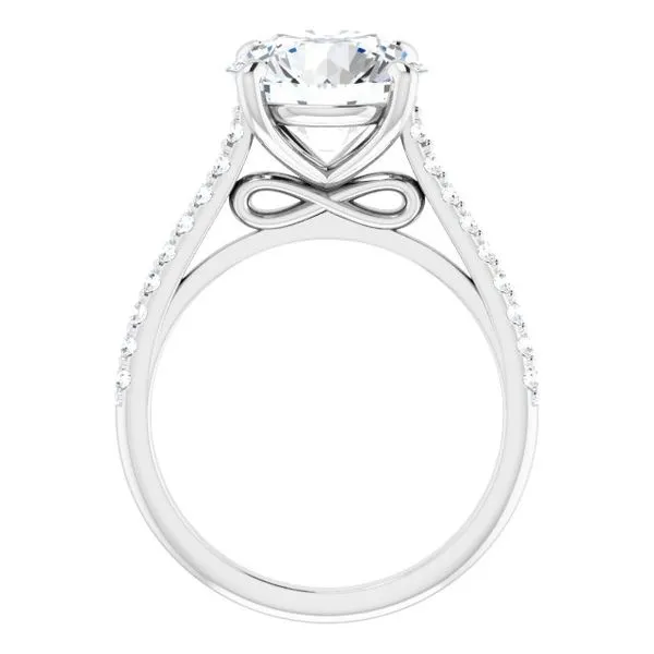 Accented Infinity-Inspired Engagement Ring Image 2 Futer Bros Jewelers York, PA