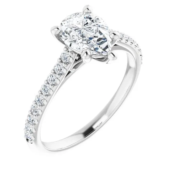 Accented Infinity-Inspired Engagement Ring Mark Jewellers La Crosse, WI