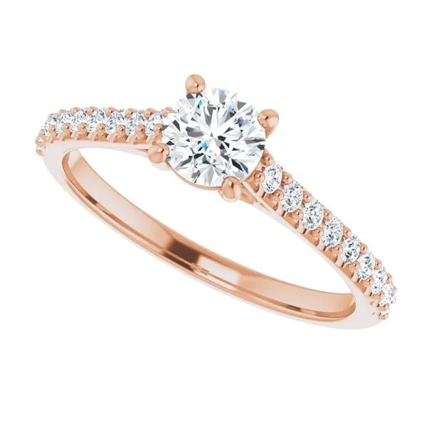 Accented Infinity-Inspired Engagement Ring Image 5 Raleigh Diamond Fine Jewelry Raleigh, NC