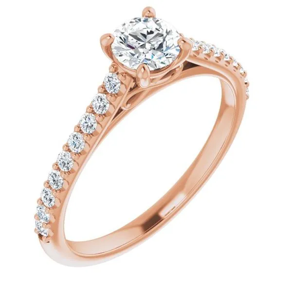 Accented Infinity-Inspired Engagement Ring Don's Jewelry & Design Washington, IA