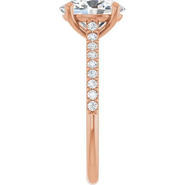 Accented Infinity-Inspired Engagement Ring Image 4 J. West Jewelers Round Rock, TX