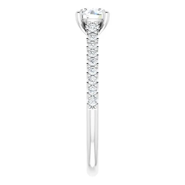 Accented Infinity-Inspired Engagement Ring Image 4 Northwood Jewelers Northwood, OH