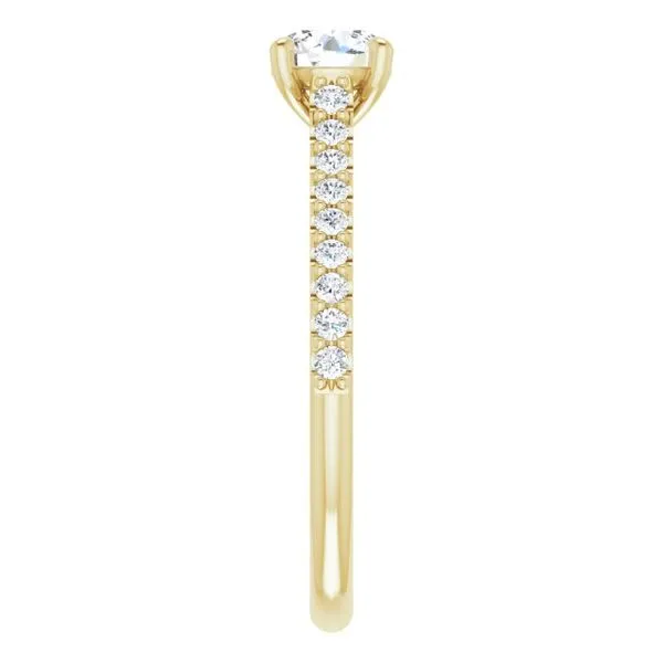 Accented Infinity-Inspired Engagement Ring Image 4 Austin's Fine Diamonds & Jewelry Lyndhurst, NJ