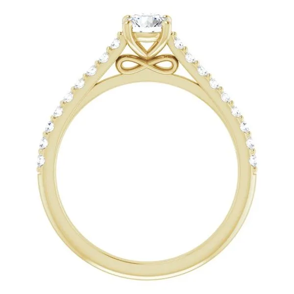 Accented Infinity-Inspired Engagement Ring Image 2 Mark Jewellers La Crosse, WI