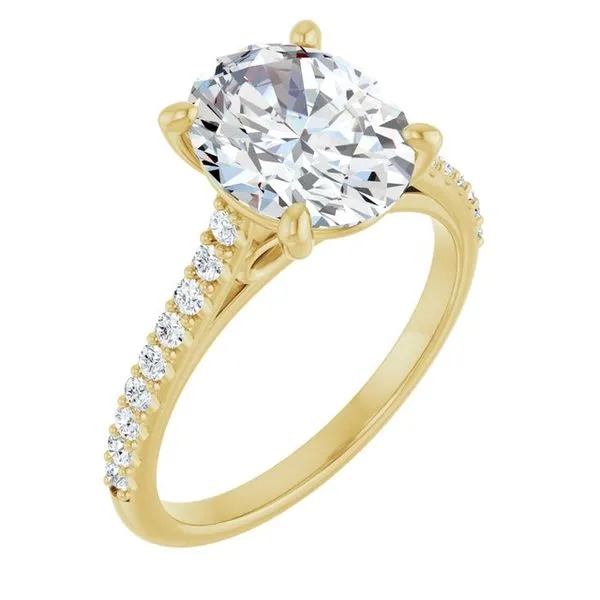 Accented Infinity-Inspired Engagement Ring Natale Jewelers Sewell, NJ