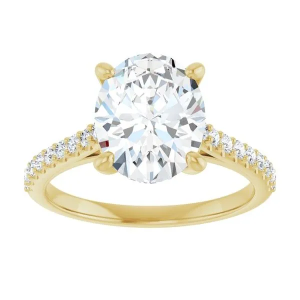 Accented Infinity-Inspired Engagement Ring Image 3 Mark Jewellers La Crosse, WI