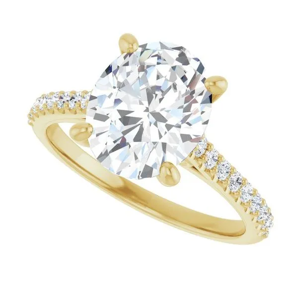 Accented Infinity-Inspired Engagement Ring Image 5 Don's Jewelry & Design Washington, IA