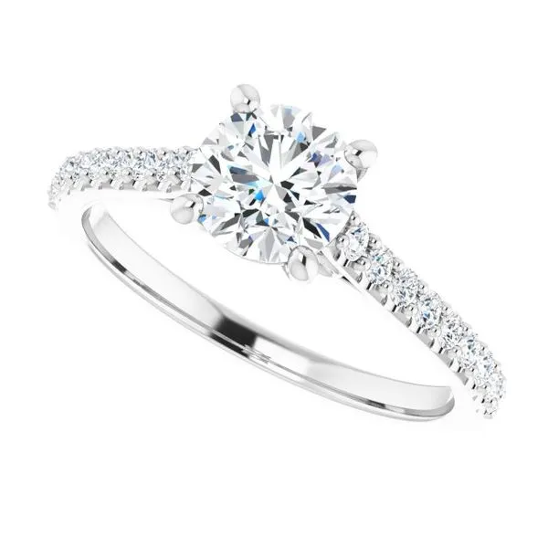 Accented Infinity-Inspired Engagement Ring Image 5 Futer Bros Jewelers York, PA