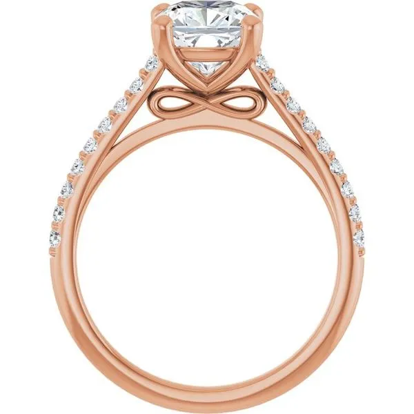 Accented Infinity-Inspired Engagement Ring Image 2 Clater Jewelers Louisville, KY