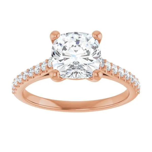 Accented Infinity-Inspired Engagement Ring Image 3 J. Thomas Jewelers Rochester Hills, MI