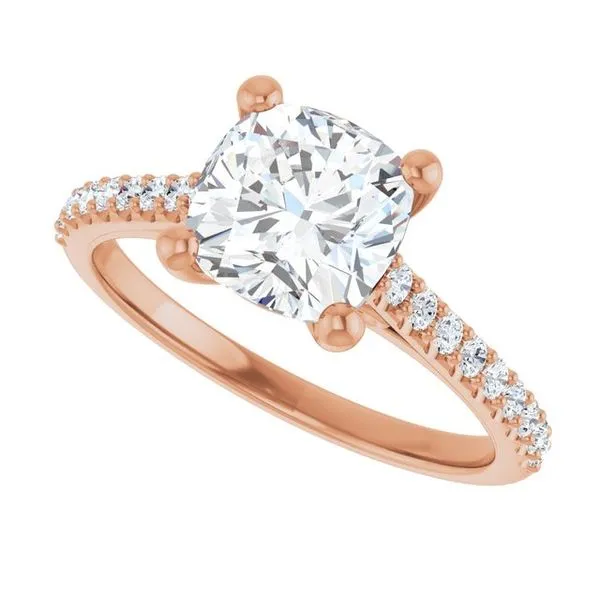 Accented Infinity-Inspired Engagement Ring Image 5 Paul James Jewelers Angels Camp, CA