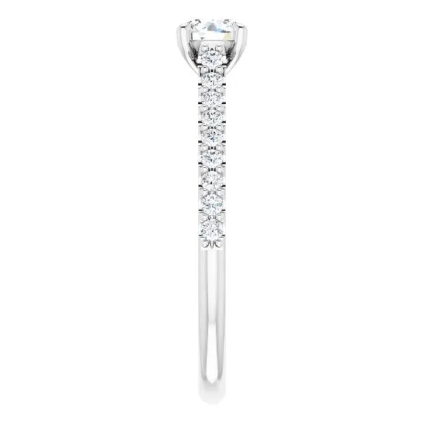 Accented Infinity-Inspired Engagement Ring Image 4 The Jewelry Source El Segundo, CA