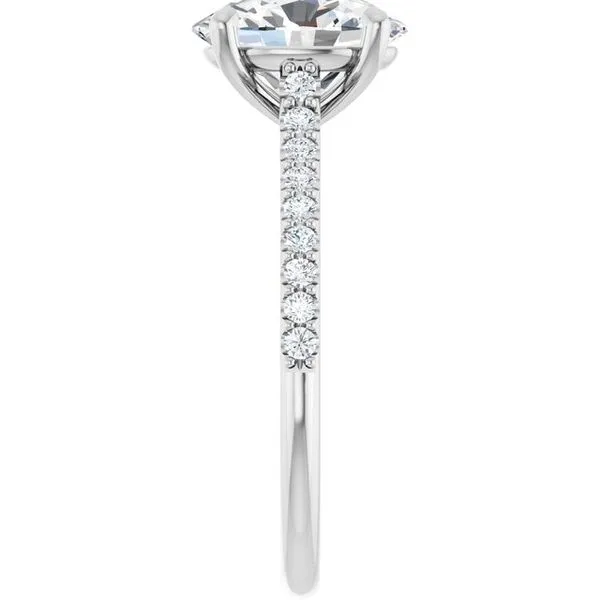 Accented Infinity-Inspired Engagement Ring Image 4 Raleigh Diamond Fine Jewelry Raleigh, NC