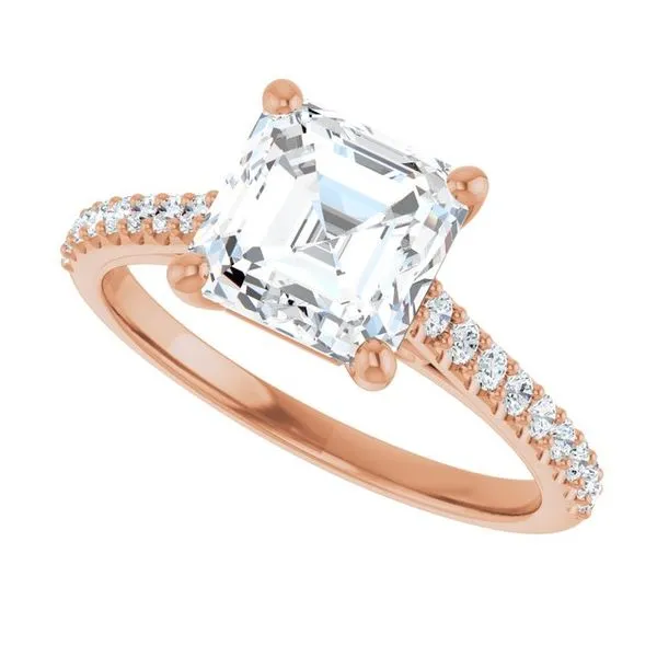 Accented Infinity-Inspired Engagement Ring Image 5 Vulcan's Forge LLC KANSAS CITY, MO