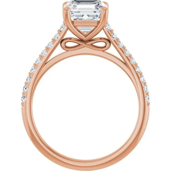 Accented Infinity-Inspired Engagement Ring Image 2 Raleigh Diamond Fine Jewelry Raleigh, NC