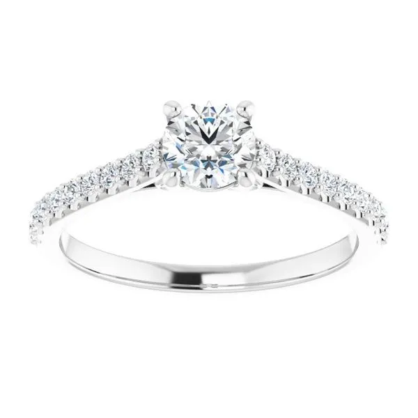 Accented Infinity-Inspired Engagement Ring Image 3 Vulcan's Forge LLC KANSAS CITY, MO