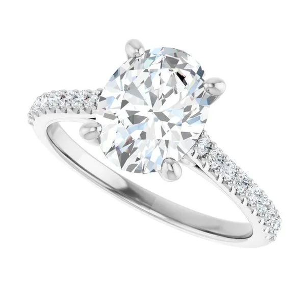 Accented Infinity-Inspired Engagement Ring Image 5 Vulcan's Forge LLC KANSAS CITY, MO