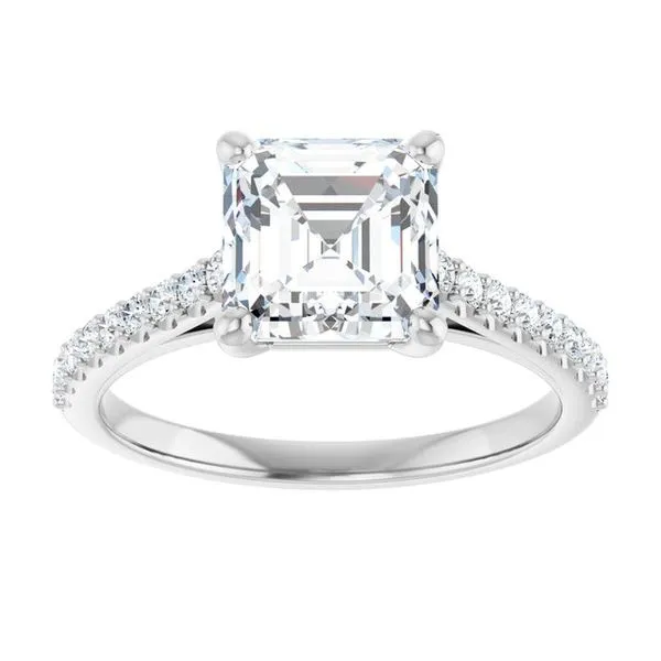 Accented Infinity-Inspired Engagement Ring Image 3 Clater Jewelers Louisville, KY