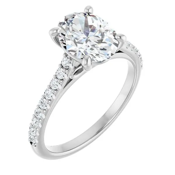 Accented Infinity-Inspired Engagement Ring Shipley's Fine Jewelry Hampstead, MD