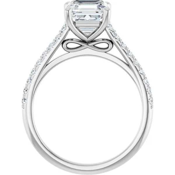 Accented Infinity-Inspired Engagement Ring Image 2 Raleigh Diamond Fine Jewelry Raleigh, NC