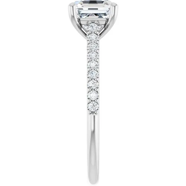 Accented Infinity-Inspired Engagement Ring Image 4 Vulcan's Forge LLC KANSAS CITY, MO