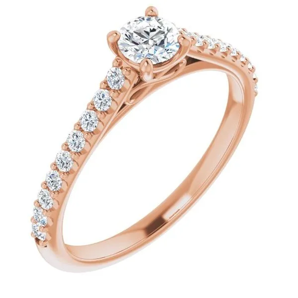 Accented Infinity-Inspired Engagement Ring Don's Jewelry & Design Washington, IA