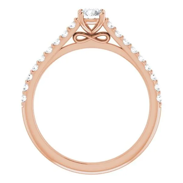 Accented Infinity-Inspired Engagement Ring Image 2 Raleigh Diamond Fine Jewelry Raleigh, NC
