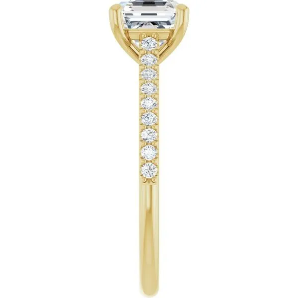 Accented Infinity-Inspired Engagement Ring Image 4 Raleigh Diamond Fine Jewelry Raleigh, NC