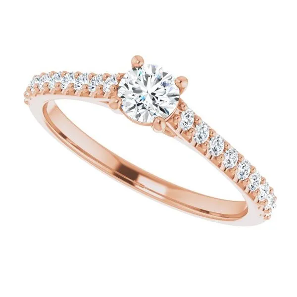 Accented Infinity-Inspired Engagement Ring Image 5 Jimmy Smith Jewelers Decatur, AL