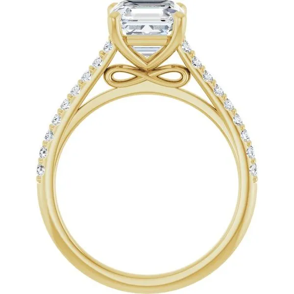 Accented Infinity-Inspired Engagement Ring Image 2 Natale Jewelers Sewell, NJ