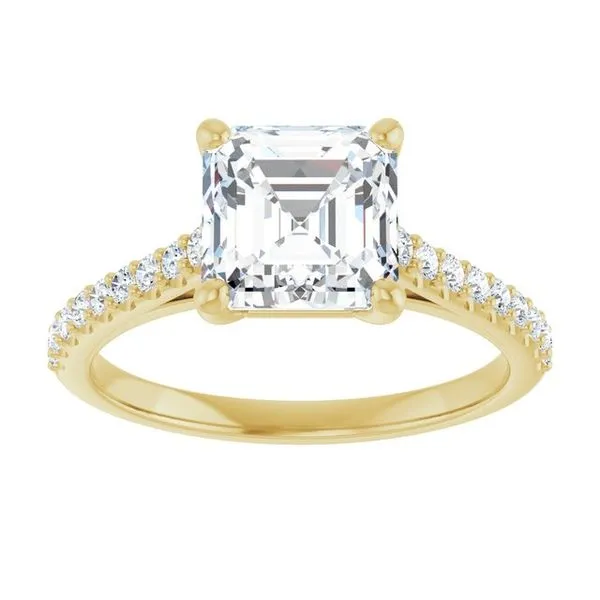 Accented Infinity-Inspired Engagement Ring Image 3 Don's Jewelry & Design Washington, IA