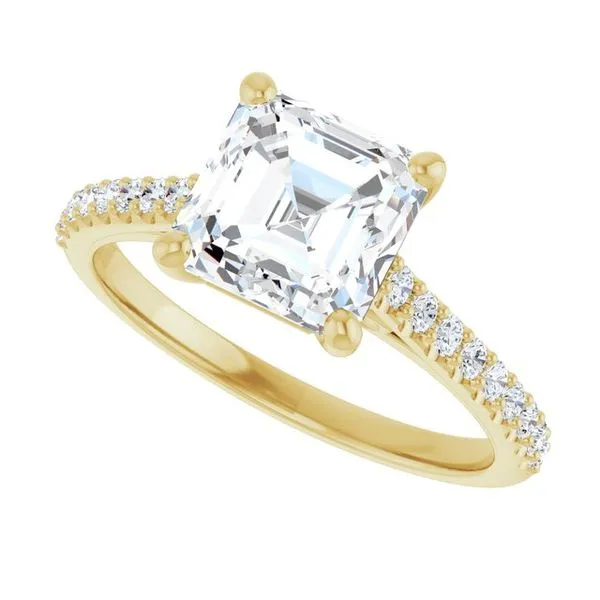 Accented Infinity-Inspired Engagement Ring Image 5 Raleigh Diamond Fine Jewelry Raleigh, NC