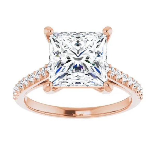 Accented Infinity-Inspired Engagement Ring Image 3 Don's Jewelry & Design Washington, IA