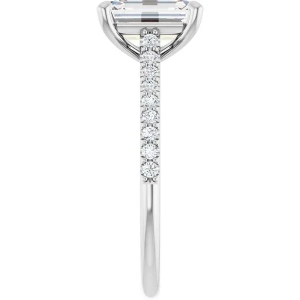 Accented Infinity-Inspired Engagement Ring Image 4 Raleigh Diamond Fine Jewelry Raleigh, NC