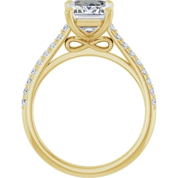 Accented Infinity-Inspired Engagement Ring Image 2 Don's Jewelry & Design Washington, IA