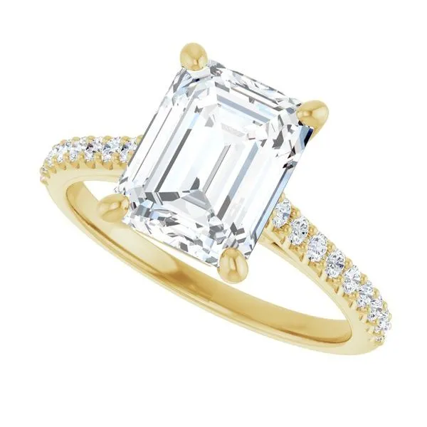 Accented Infinity-Inspired Engagement Ring Image 5 Vulcan's Forge LLC KANSAS CITY, MO