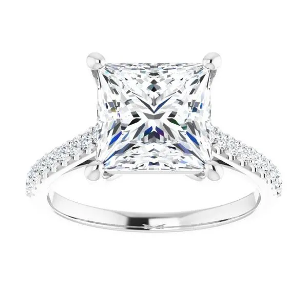 Accented Infinity-Inspired Engagement Ring Image 3 Paul James Jewelers Angels Camp, CA