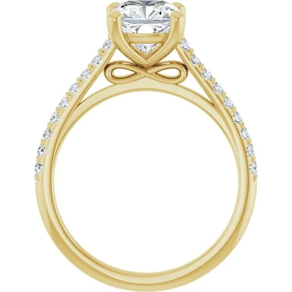 Accented Infinity-Inspired Engagement Ring Image 2 Shipley's Fine Jewelry Hampstead, MD